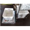 Image 3 : Metal Stand with Container and Trays (28" Tall)