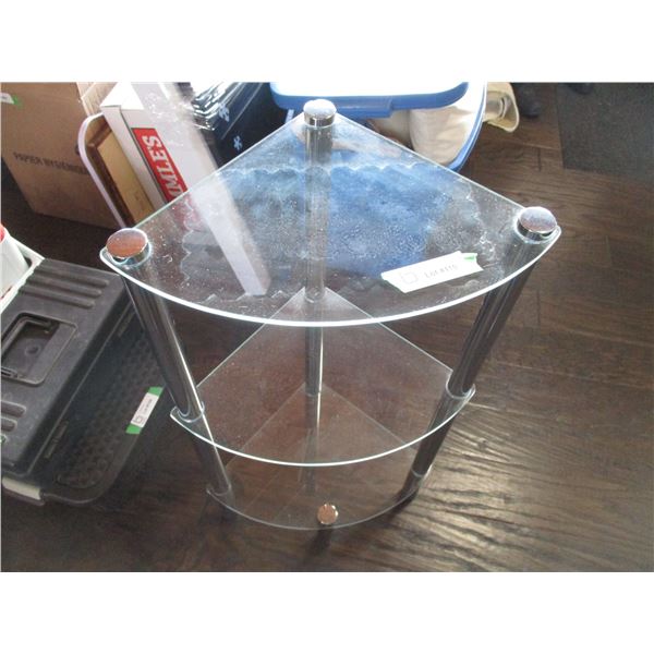 3 Tier Glass Top Stand (30" Tall)