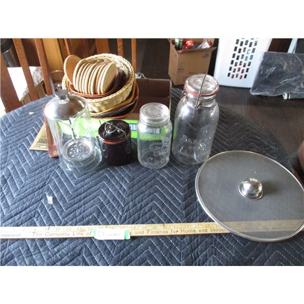 Jars, Buckets, Misc.