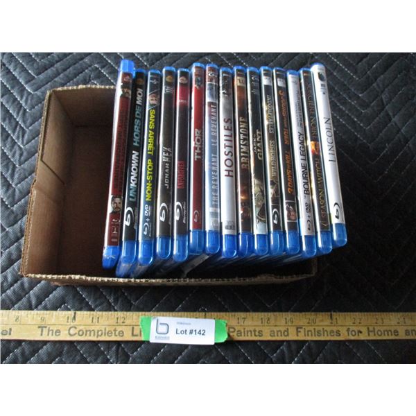 15 Blue Ray DVD's