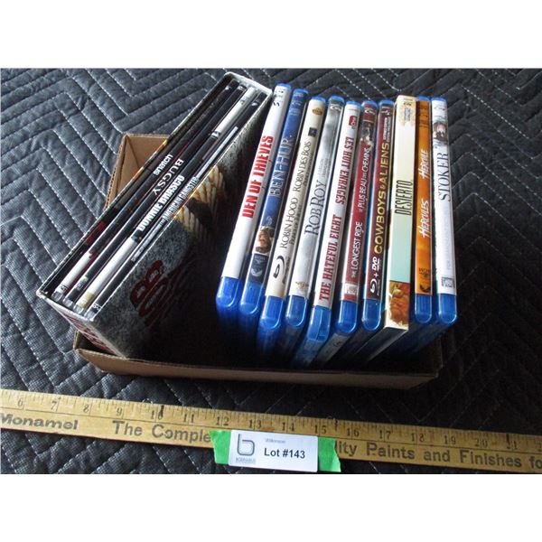 10 Blue Rays DVD's , Box Set DVD