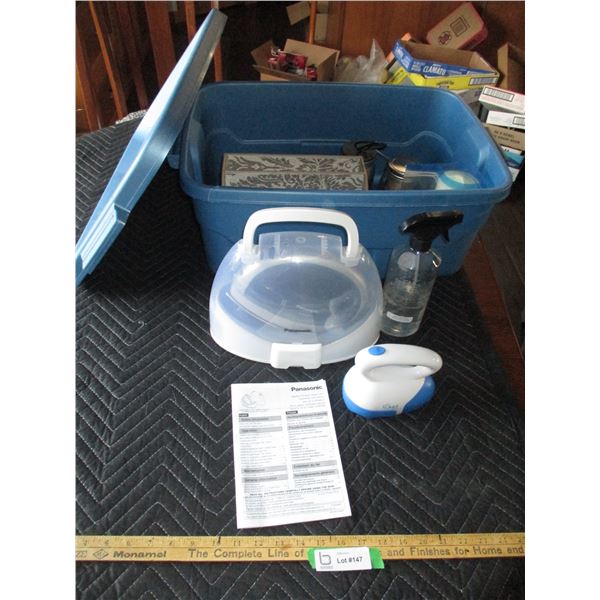 Panasonic Cordless Steam Iron, Tote, Misc.