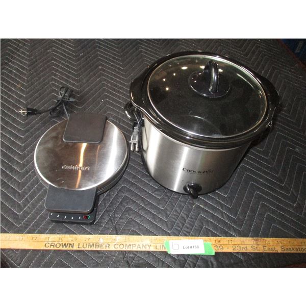 Cuisinart Waffle Iron, Crockpot