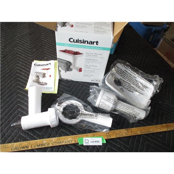 Cuisinart Meat Grinder and Attachments