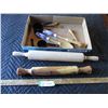 Image 1 : (2) Rolling Pins, Misc. Wooden Items