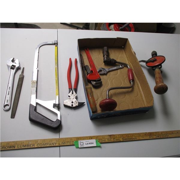 Hacksaw, Wrenches, Nailer Puller, Misc.