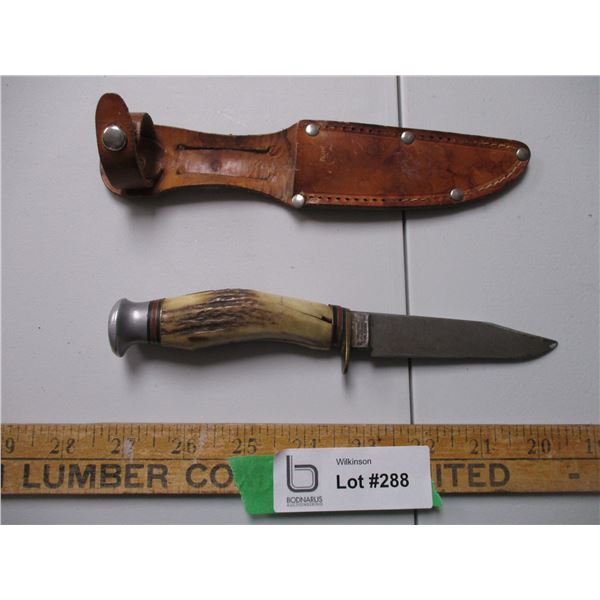 Bone Handle Knife with Sheath