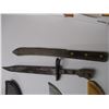 Image 2 : Butcher & Pocket Knives with (2) Sheaths