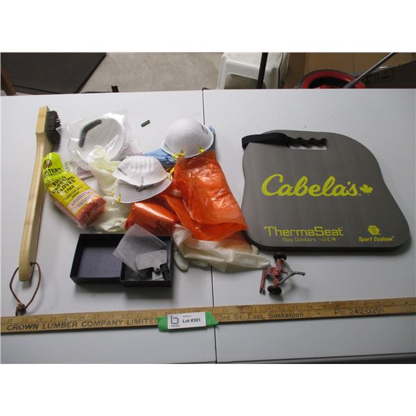 Cabela's Therma Seat, Disposable Masks & Gloves