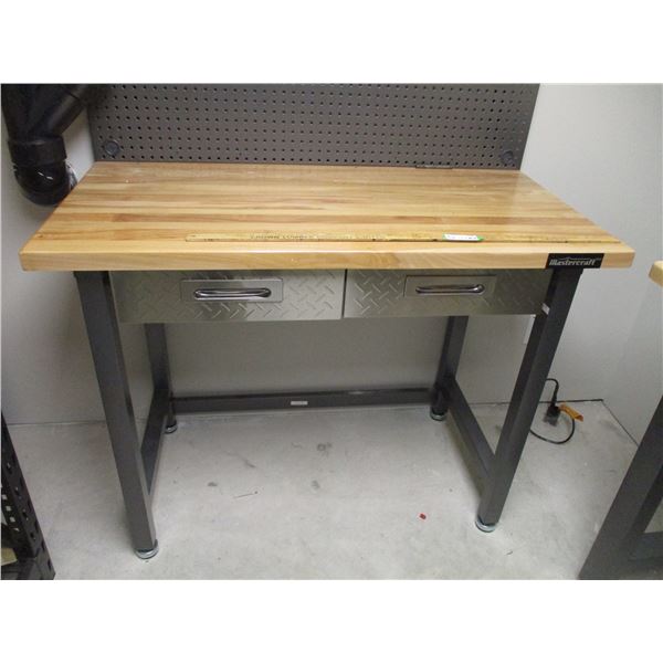 Mastercraft Work Bench with 2 Drawers & Metal Backing (48 x 24 x 66")
