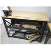 Image 1 : Workbench with Table Vise & 2 Shelves (55 x 25 x 38")