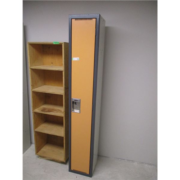 1 Door Locker (12 x 12 x 72") with Wooden Cabinet