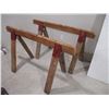 Image 1 : (2) Wooden Saw Horses