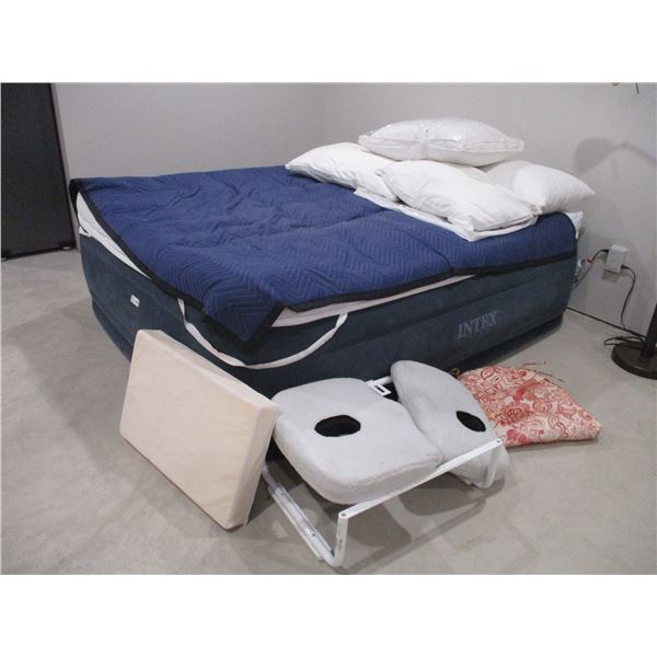 Intex Air Bed (60 x 80) with Misc.