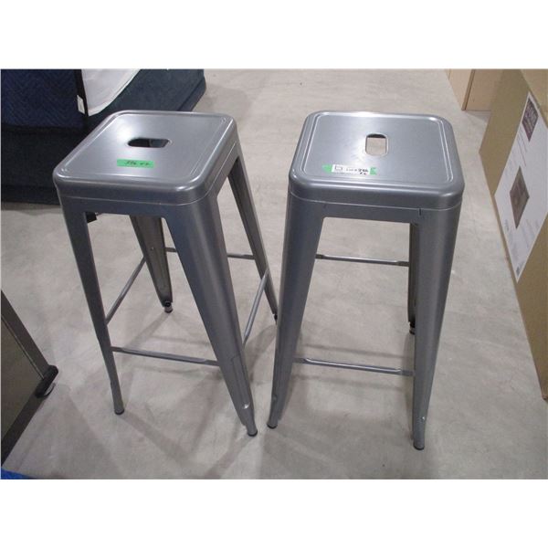 (2x Bid Price) Metal Stools (30" Tall)