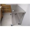 Image 2 : Metal Table Stainless Steal Tap on Casters (54 x 24 x 38")
