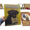 Image 2 : (2) Tin Dog Sings (12 x 16")