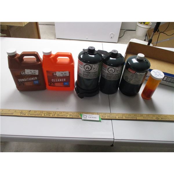 Leather Cleaner, (3) Propane Bottles