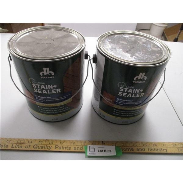 (2x Bid Price) Redwood Stain Sealed