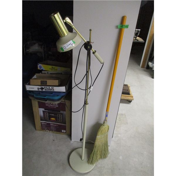 Floor Lamp, Corn Broom