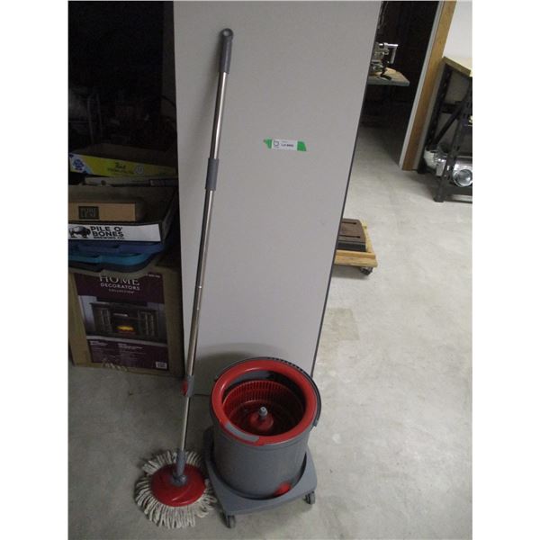 Mop with Roller & Spinner Bucket