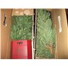 Image 5 : (2) Christmas Trees, Christmas Décor, Totes, Christmas Related Items