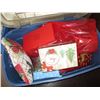 Image 6 : (2) Christmas Trees, Christmas Décor, Totes, Christmas Related Items