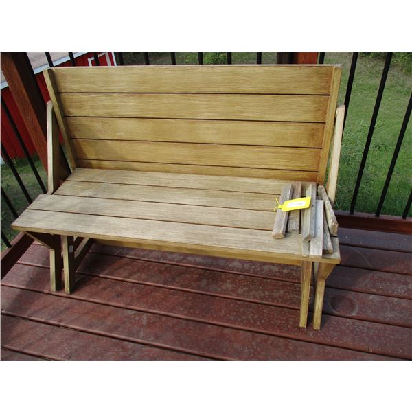 4' Wooden Sitting Bench