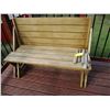 Image 1 : 4' Wooden Sitting Bench