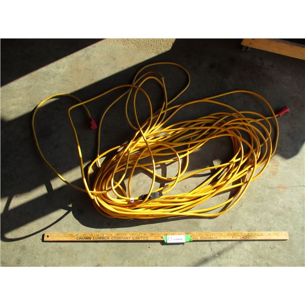(2) Yellow Extension Cords (Damaged)