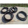 Image 1 : (4) Black Water Hoses