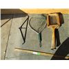 Image 1 : (2) Vintage Tennis Rackets, Fishnets, Spreader