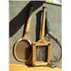 Image 3 : (2) Vintage Tennis Rackets, Fishnets, Spreader
