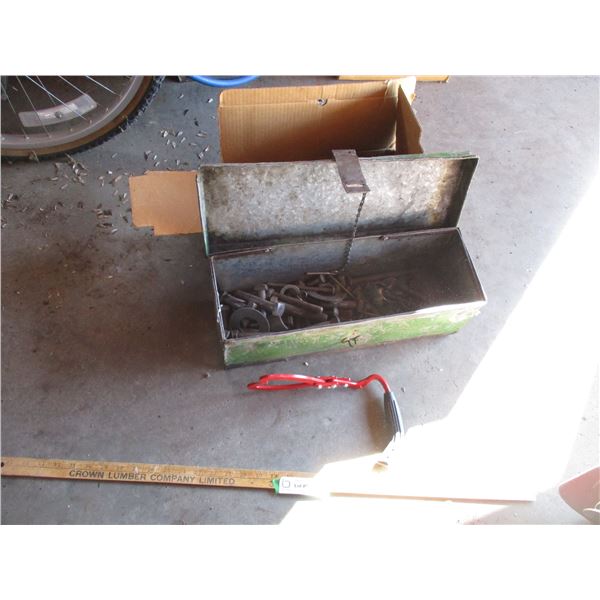 Tool Box with Bolts, Hook with Handle