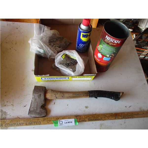 Small Hatchet, Misc. Bolts, WD-40