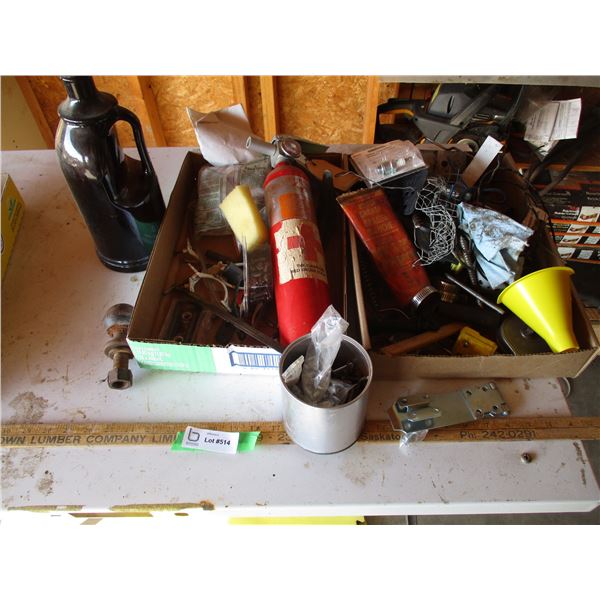Fire Extinguisher, Funnel, Misc.