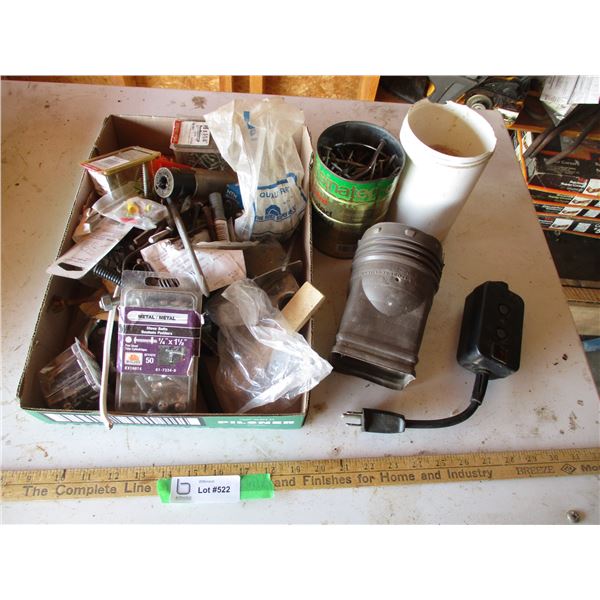 Timer, Nails, Wrenches, Misc. Items