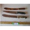 Image 1 : (3) Butcher Knives