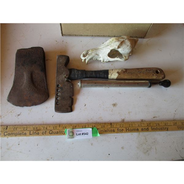 Vintage Axe Head, Hand Pump, Shingling Hatchett