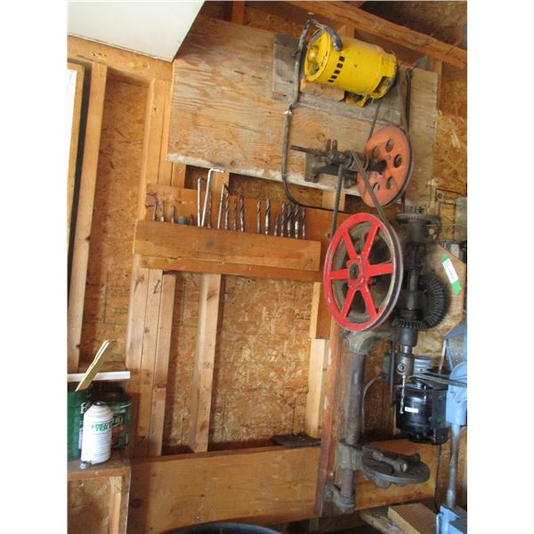 Wall Mount Post Drill with Bits