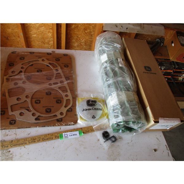 Vintage John Deere Parts, Screen, Gas Can, Misc.