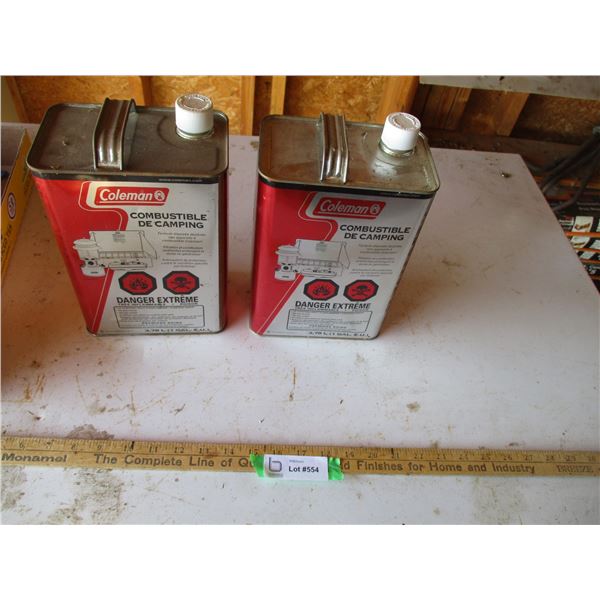 (2x Bid Price) Coleman Fuel Containers (Full)