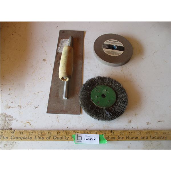 Trowel, Grinding Wheel, Wire Wheel