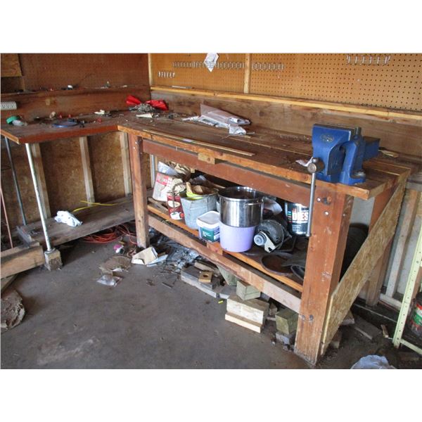 Work Bench with No. 6 Record Vise