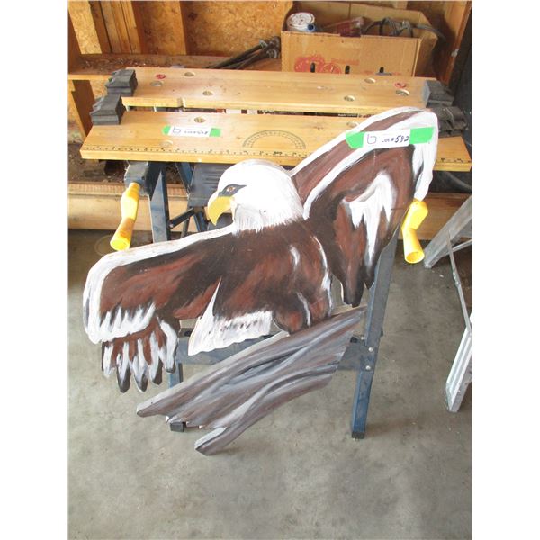 Wooden Eagle Sign (25" Tall)