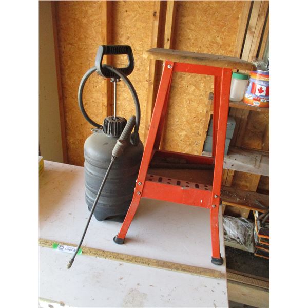 Garden Sprayer, Small Stool