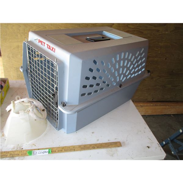 Pet Taxi Cage, (2) Dog Canes