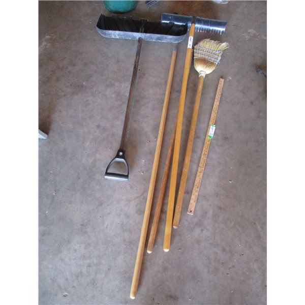 Rake, Cornbroom, Handle, Snow Shovel