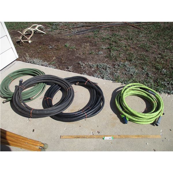 (4) Rubber Hoses