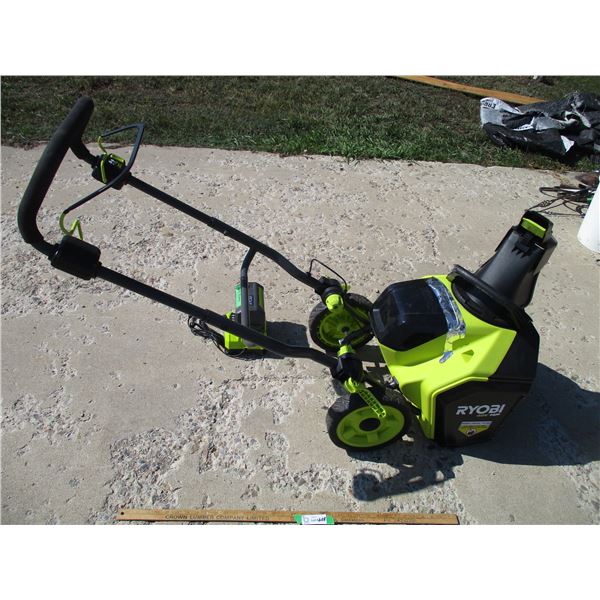 Ryobi 40V HP Electric Snow Blower with Charger and Battery